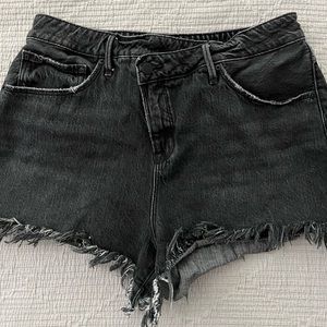 Good American Distressed Shorts